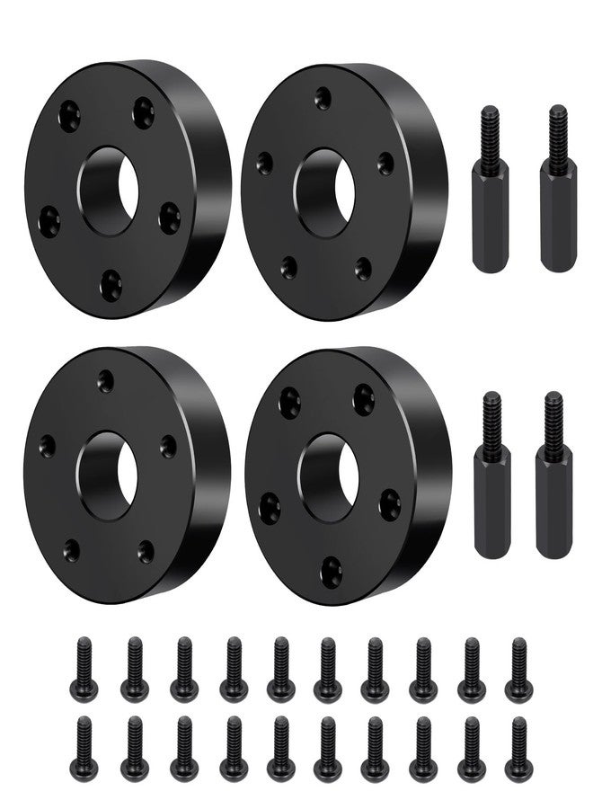 WEFEINO 4PCS Aluminum RC Hex Combiner Wider Front Wheel Hubs Adapter +19mm Upgrade Parts for 1/10 Tamiya Clod Buster 4×4×4 RC Car - Image 1